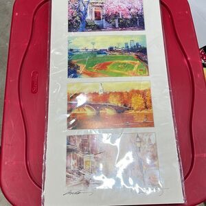 M-Charlie Wang signed pictures of Boston‎